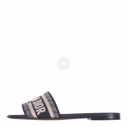 Sell Christian Dior Dway Slide Sandals Dark Blue HuntStreet